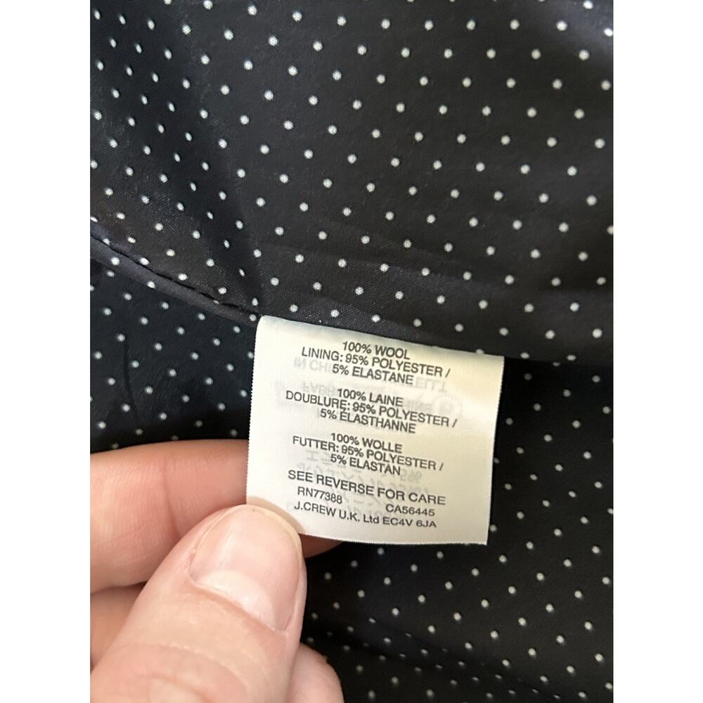 J. Crew Regent Plaid Tartan Wool Blazer Jacket Blue Green Women’s Size 6 Preppy - Picture 6 of 8